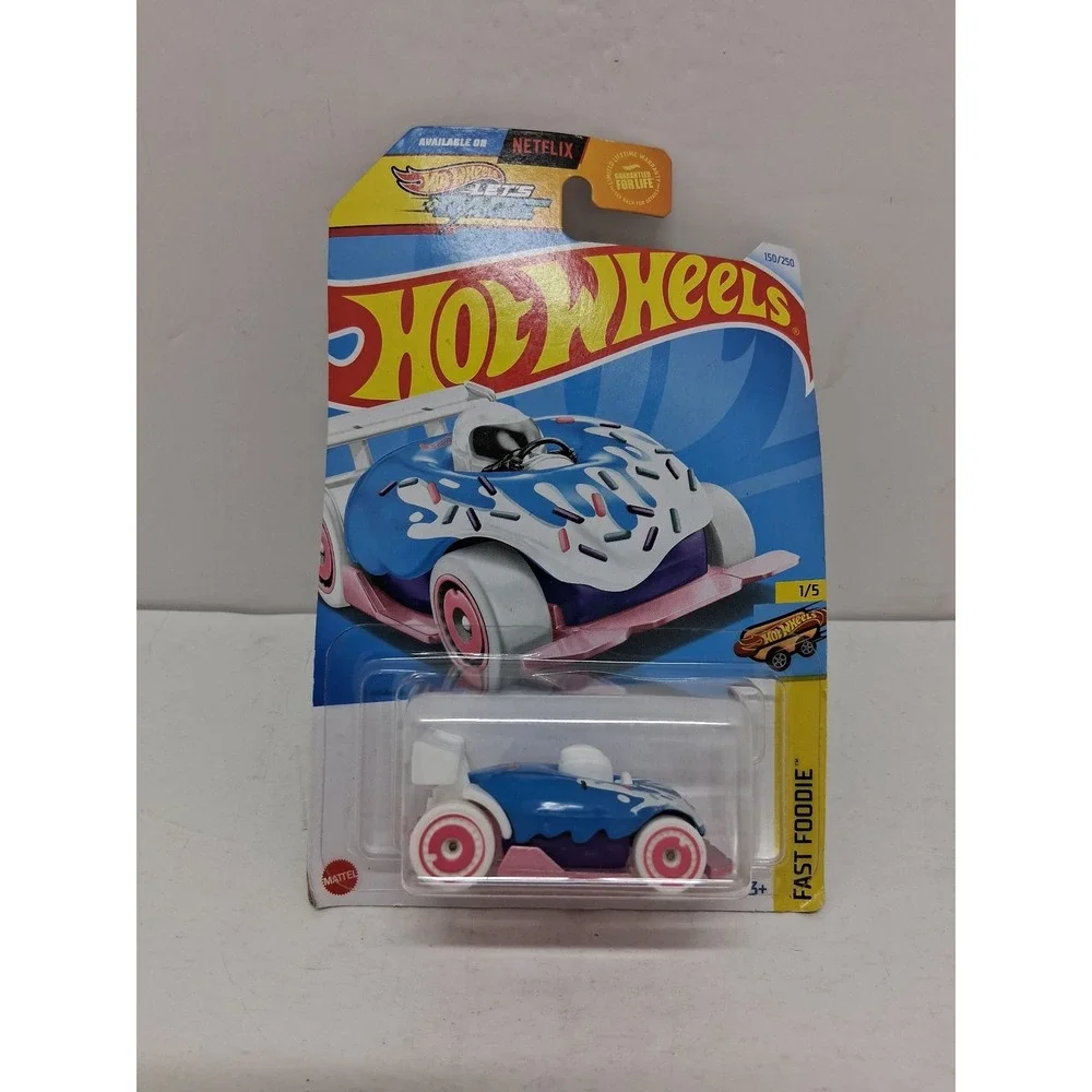 Hot Wheels Donut Drifter Blue Fast Foodie 1/5 150/250 HTB29 2024 Die-Cast Car